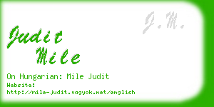 judit mile business card